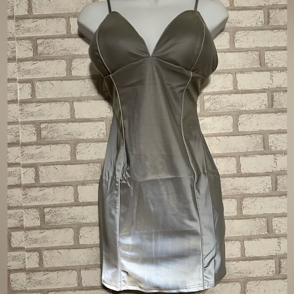 Reflective Mini Dress - Picture 4 of 6